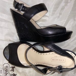 Auth Coach Julia Soft Nappa wedge